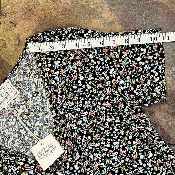 NWT Pink Martini Floral Aubrey Dress Black XS - Picture 4 of 9
